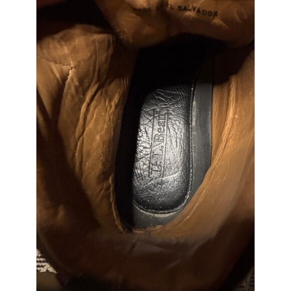 L. L. Bean Chukka Black Leather Boots Jackman Ranger Moccasin Men's Size 8.5 - Picture 12 of 13